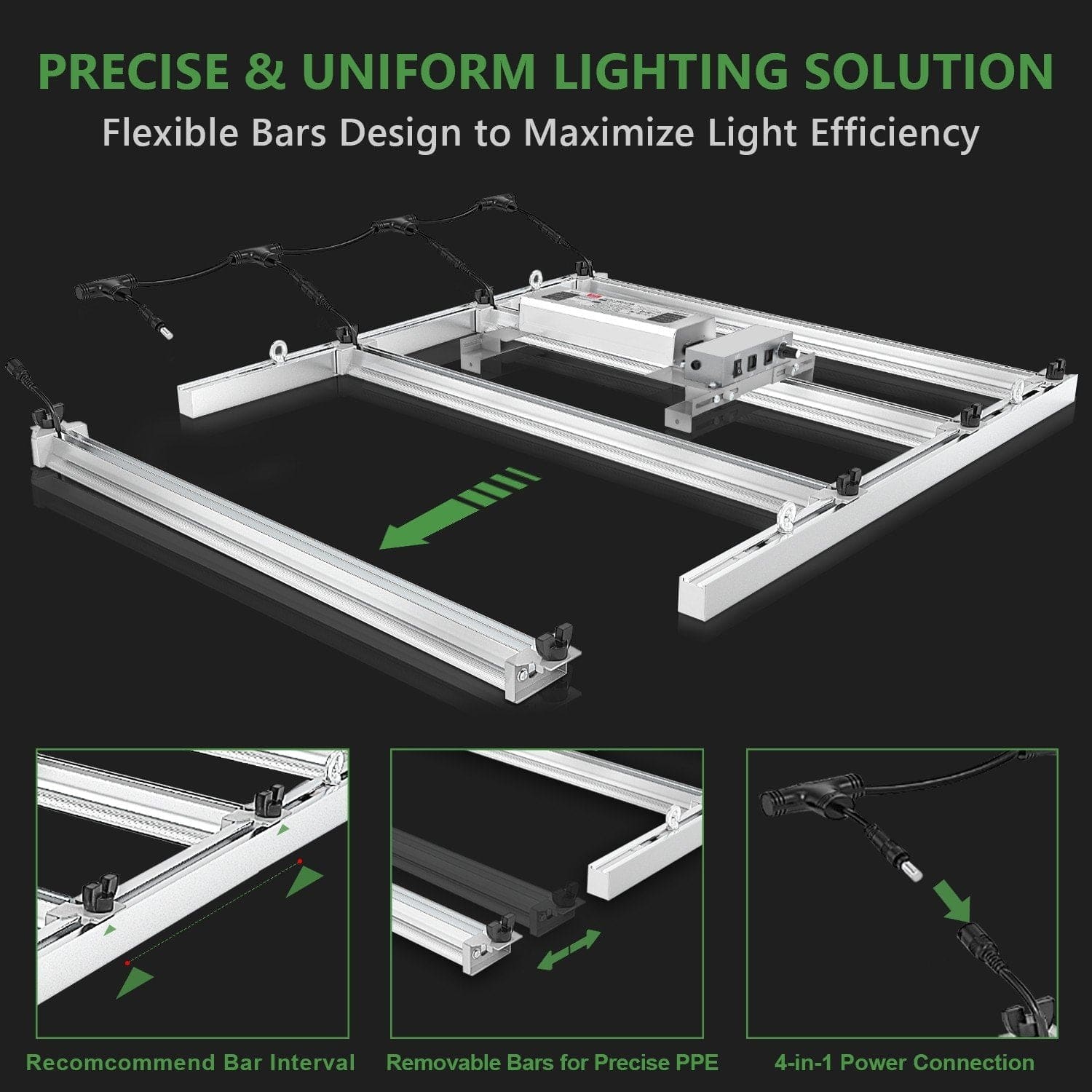 MarsHydro LED GROW LIGHT Mars Hydro FC-E 3000 BRIDGELUX 300W LED Grow Light