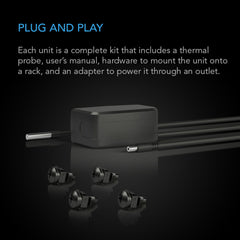 Ac Infinty Rack Fan Systems CLOUDPLATE T9-N, Quiet Rack Cooling Fan System 3U, Intake