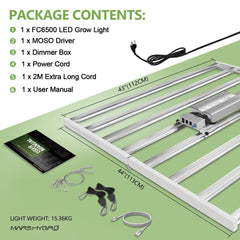MarsHydro LED GROW LIGHT Mars Hydro FC 6500 Samsung LM301B OSRAM Vertical Farm LED Grow Light