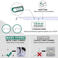 MarsHydro Grow Tent Mars Hydro 60''X60''X80'' Hydroponic Indoor Grow Tent - 5'X5'(150X150X200CM)