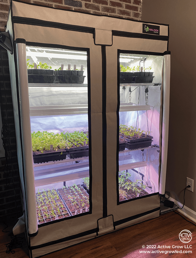 grow tent rack Active Grow Walden White Grow Tent 2' x 4' – Vinehydroponics