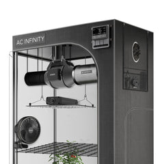 Ac Infinty Grow Tents & Some Accessories Advance Grow Tent System 3x3, 3-Plant Kit, Integrated Smart Controls to Automate Ventilation, Circulation, Full Spectrum LED Grow Light