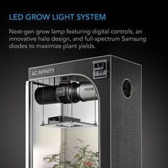 Ac Infinty LED Grow Lights IONGRID T24, Full Spectrum LED Grow Light 260W, Samsung LM301H, 2x4 Ft. Coverage