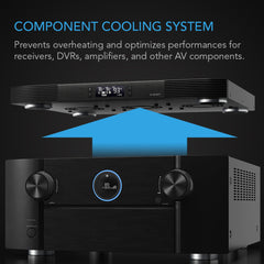 Ac Infinty Component Cooling Systems AIRCOM T9, Receiver and AV Component Cooling Fan System, Top Exhaust 17"