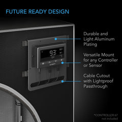 Ac Infinty Grow Tents & Some Accessories CLOUDLAB 722, Advance Grow Tent 2x2, 2000D Diamond Mylar Canvas, 24" x 24" x 72"