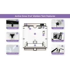 Active Grow Grow tent Kits Active Grow Walden White Grow Tent