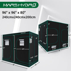 MarsHydro Grow Tent Copy of Mars Hydro 60''X60''X80'' Hydroponic Indoor Grow Tent - 5'X5'(150X150X200CM)