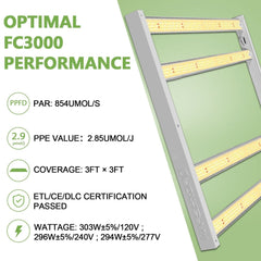 MarsHydro LED GROW LIGHT Mars Hydro FC 3000 Samsung LM301B  OSRAM 300W LED Grow Light