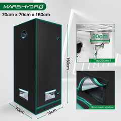 MarsHydro Grow tent Kits Mars Hydro TS 1000 LED Grow Light and 2.3 X 2.3 Thermostatat Controlled Tent Kits